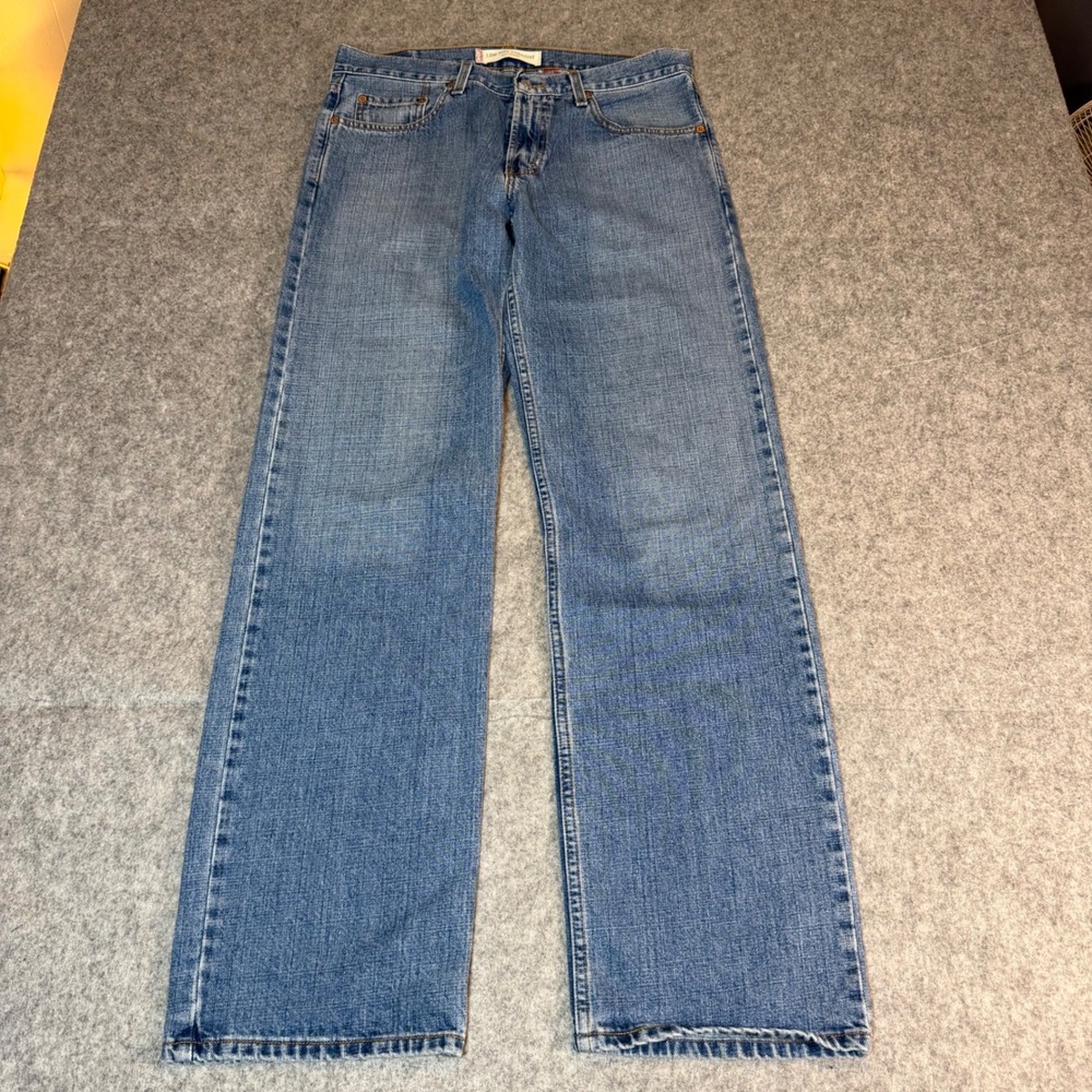 Levis 529 Low Rise Straight Jeans Mens 32x34 Medium Wash Blue Denim